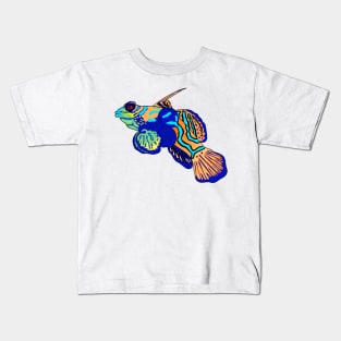 Mandarinfish cartoon illustration Kids T-Shirt